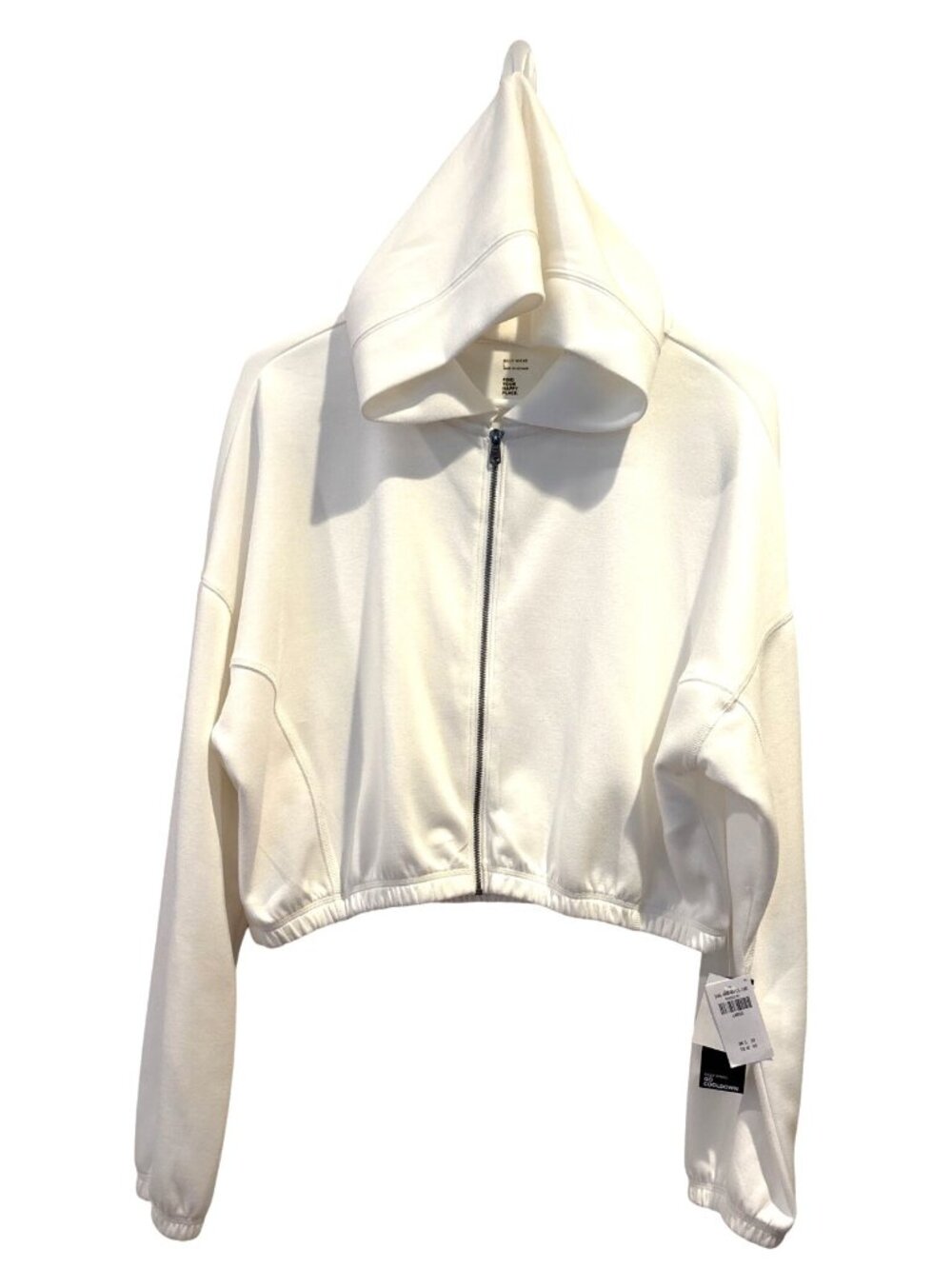 Gilly Hicks Go Cooldown Cropped Hoodie Size Large NEW!